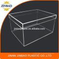 Jinbao Custom transparente acrílico Sneaker caja caja de zapatos